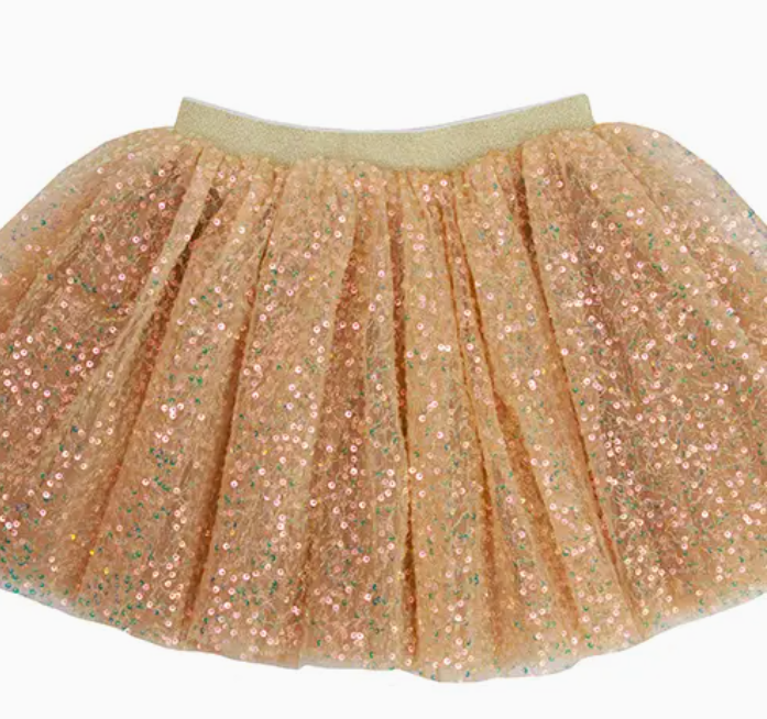 Gold Dreamy Sequin Tutu by Sparkle Sisters