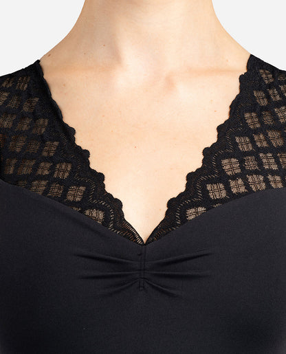 Womens Cap Sleeve Leotard Cantarella LUF695 by Lulli