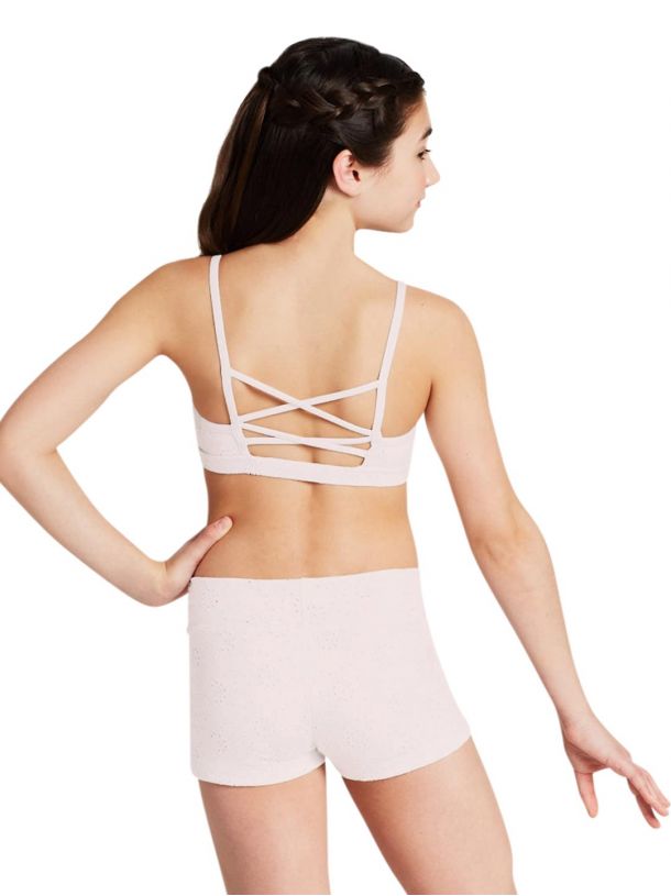 Eyelet Strappy Back Bra Top 11337C by Capezio