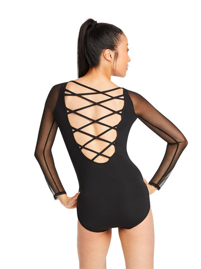 Strappy Back Long Sleeve Leotard MC832W by Capezio