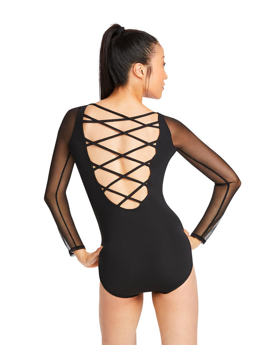 Strappy Back Long Sleeve Leotard MC832W by Capezio